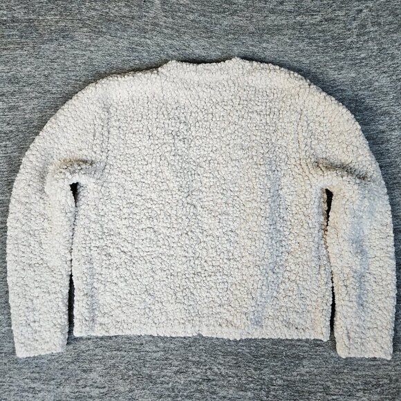 Beautiful Barefoot Dreams Womens Boucle Cardi Sweater in Almond Size Medium EUC - Picture 2 of 9